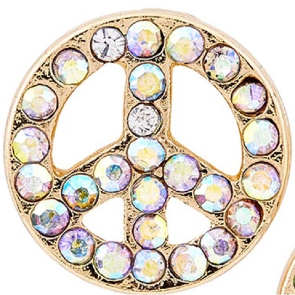 Santa Barbara Design Studios stud earrings & trinket
 tray set “Peace on Earth” - Picture 5 of 13